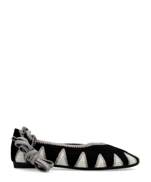 BUONAROTTI Zapato bailarina crochet cordones