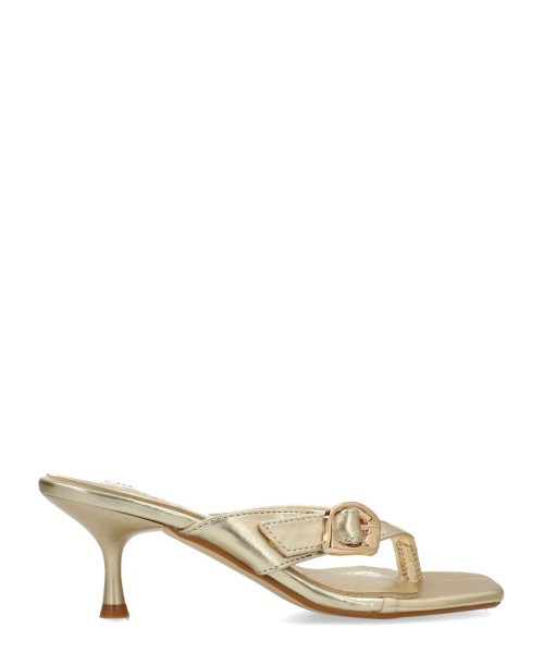 BUONAROTTI Sandalia fiesta elegante tiras metalizadas