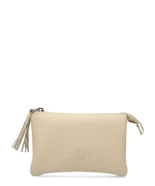 CARAMELO Monedero cremallera piel napa confort