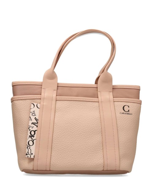 CARAMELO Bolso capazo bicolor mujer