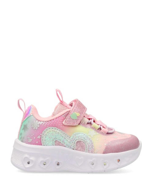 PEKES Zapatilla deportiva luces brillo niña
