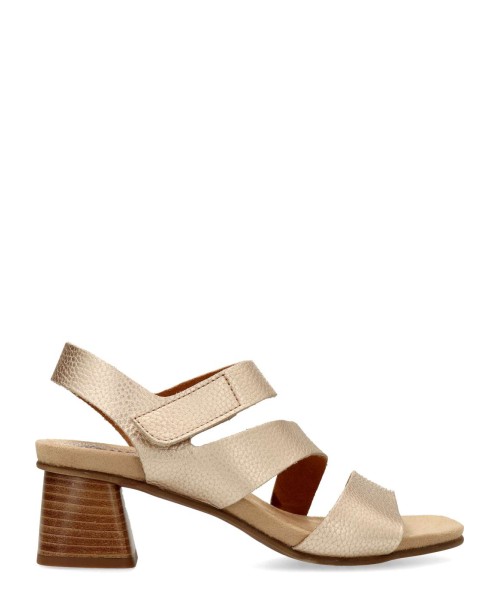 PENELOPE Sandalia fiesta piel tiras metalizadas