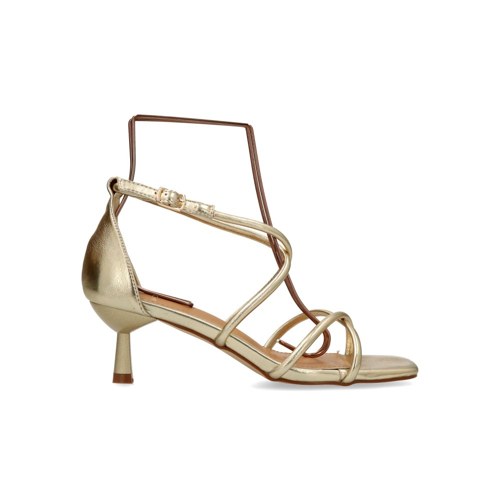 BUONAROTTI Sandalia fiesta tacón fino mujer