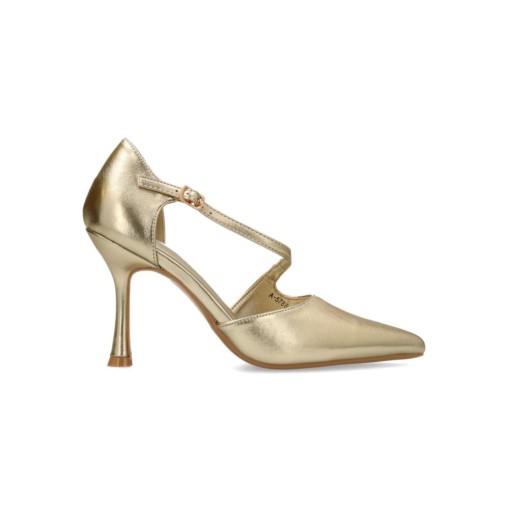 BUONAROTTI Zapato salón metalizado mujer