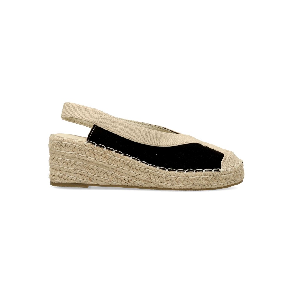 VVNN Alpargata cuña yute elástico