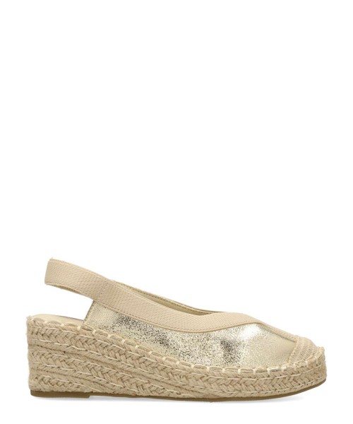 VVNN Sandalia alpargata metalizada