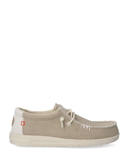 HEY DUDE Zapato lona wallabee cordón elástico