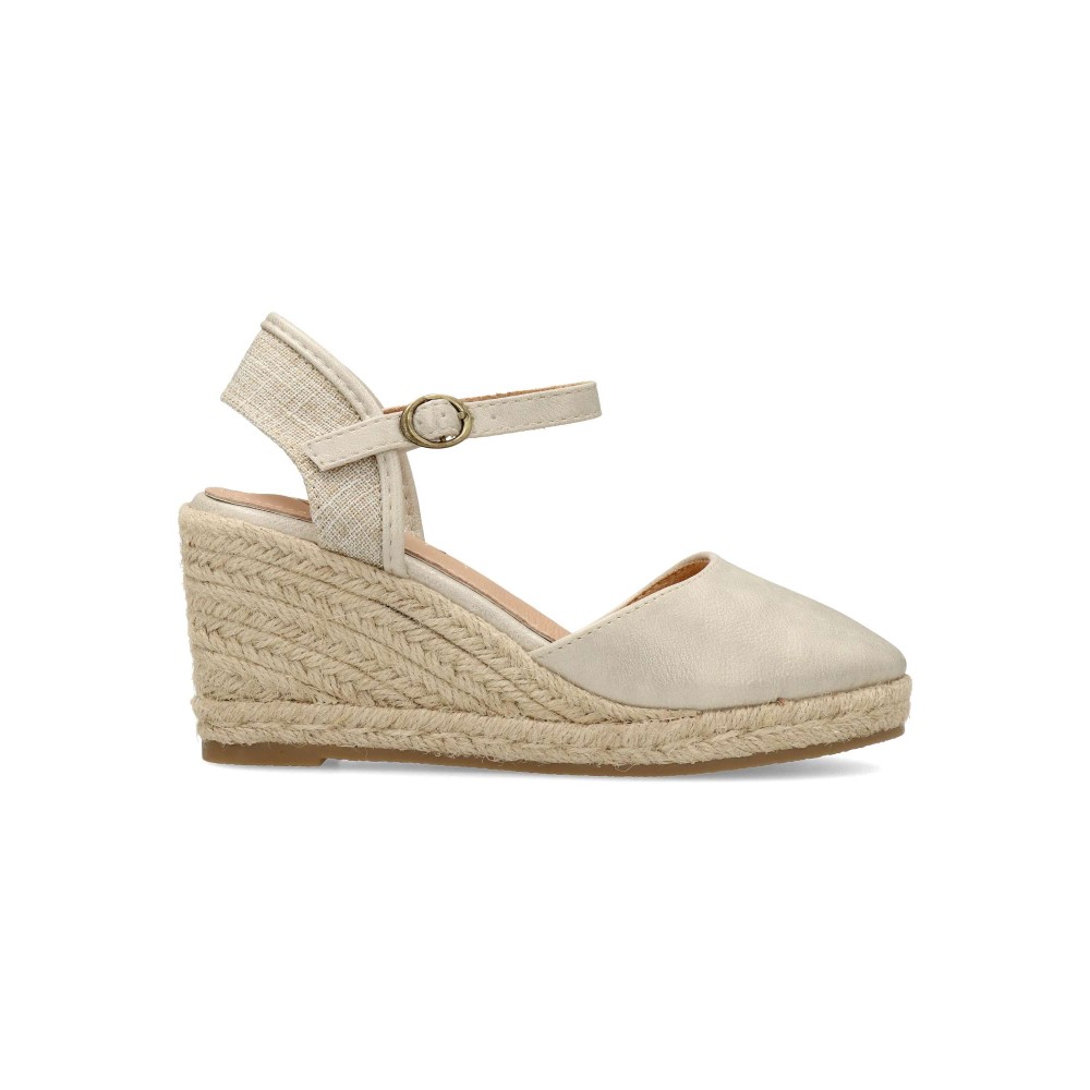 VANESSA Sandalia alpargata cuña yute mujer