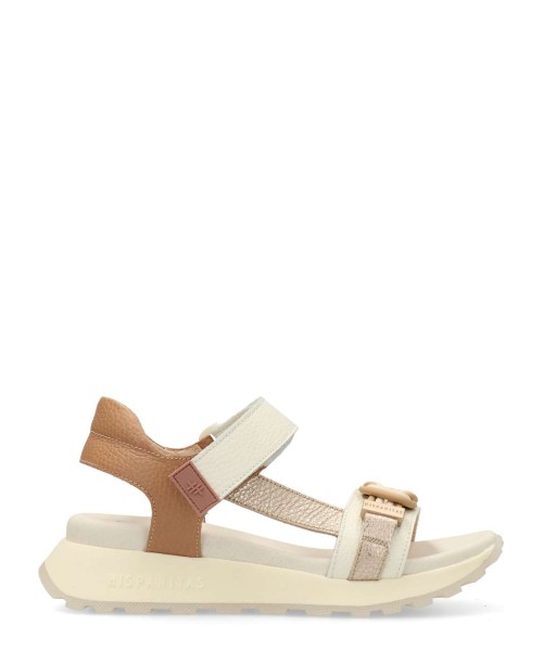 HISPANITAS Sandalia casual urbana piel confort Ambar