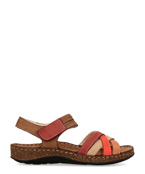 WALK&FLY Sandalia bio piel confort ajuste adherente