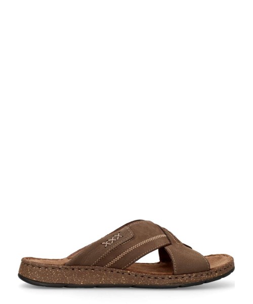 WALK&FLY Sandalia pala tiras cruzadas piel