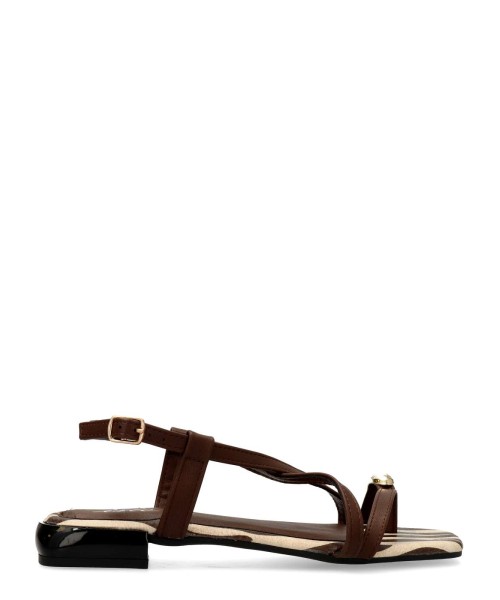 ISTERIA Sandalia tacón bajo mujer