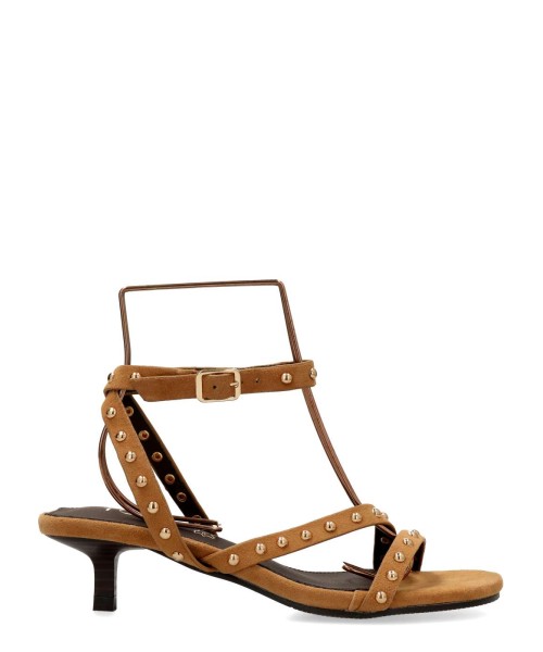 TOP3 Sandalia elegante piel confort tachas