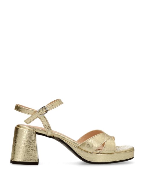 WONDERS Sandalia fiesta piel metalizada Zaida 20