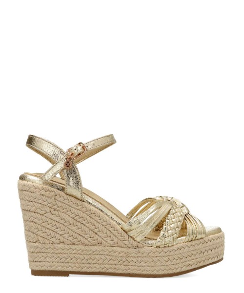 XTI Sandalia alpargata cuña y plataforma