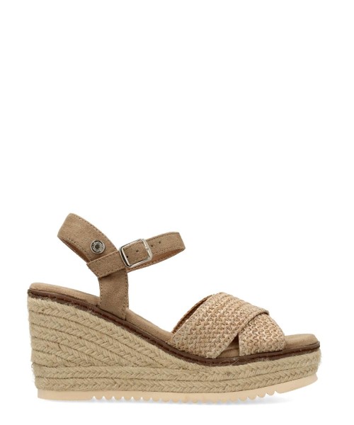 REFRESH Alpargata yute tiras cruzadas rafia