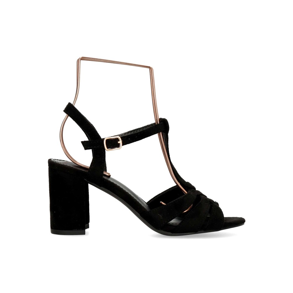 BUONAROTTI Sandalia fiesta antelina mujer