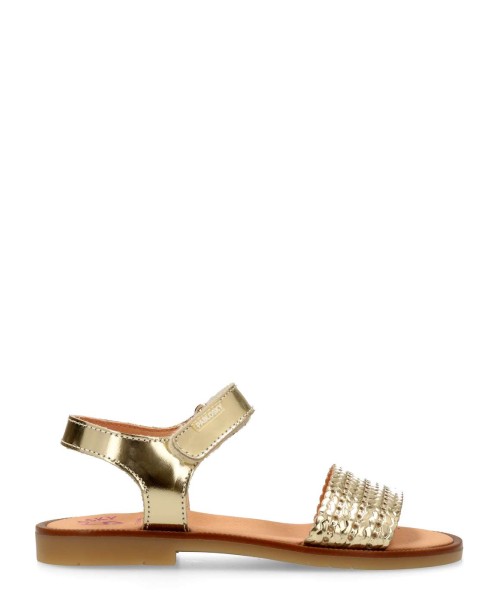 PABLOSKY Sandalia de vestir piel metalizada niña