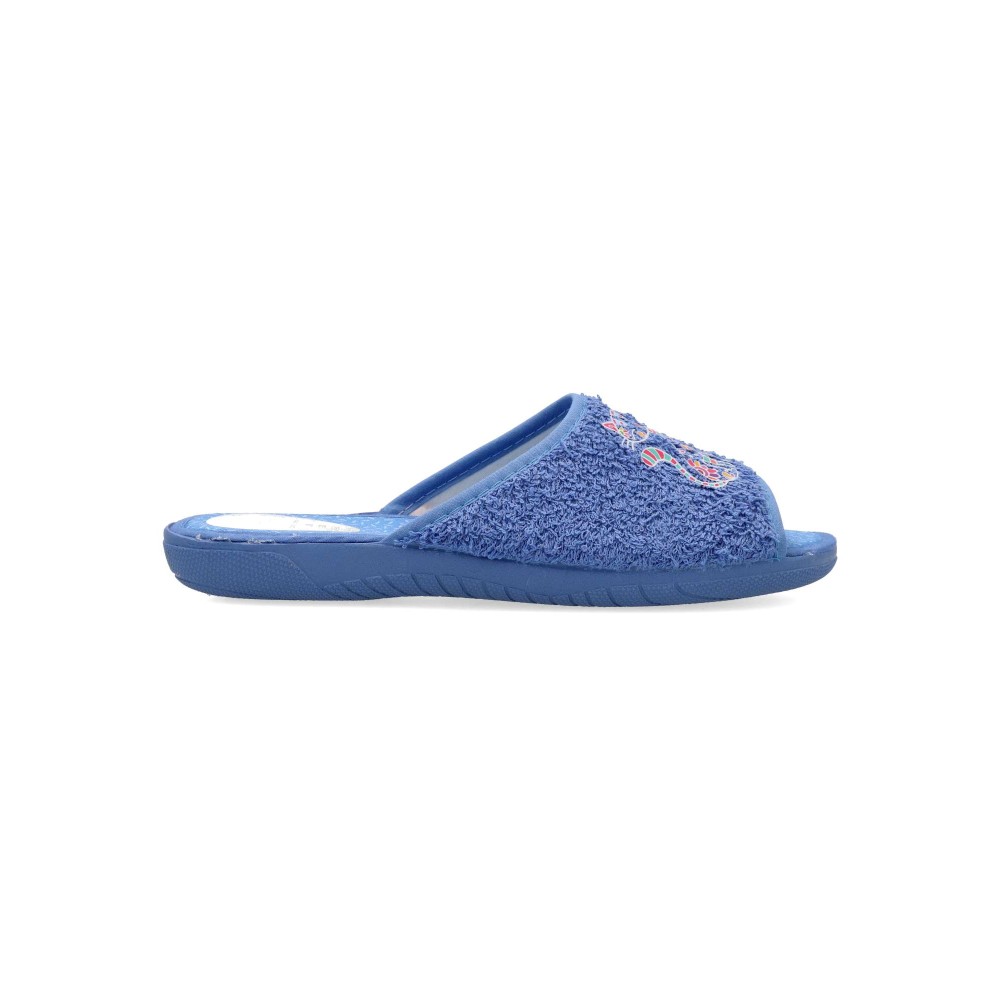 VANESSA Zapatilla de casa textil toalla cómoda
