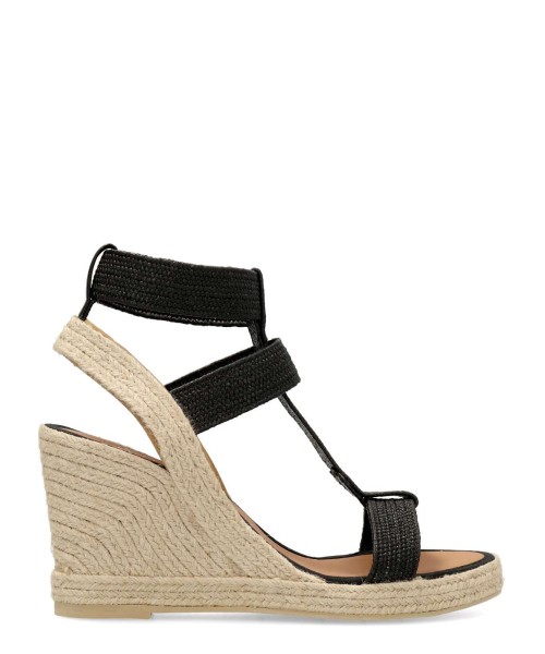 CASTELLER Sandalia alpargata rafia cuña esparto