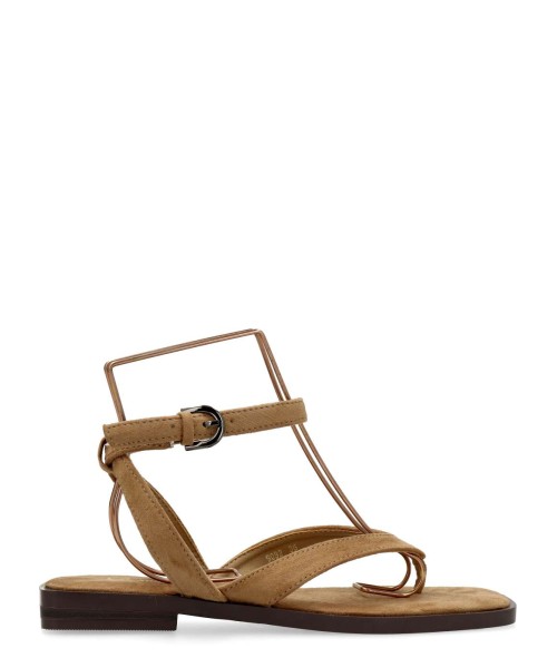 VANESSA Sandalia plana sujeta al tobillo