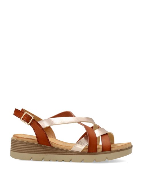 VANESSA Sandalia confort cuña baja