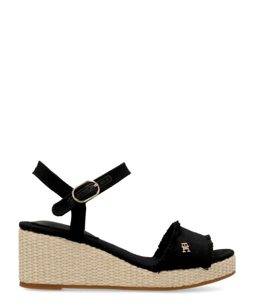 TOMMY HILFIGER Sandalia alpargata cuña rafia