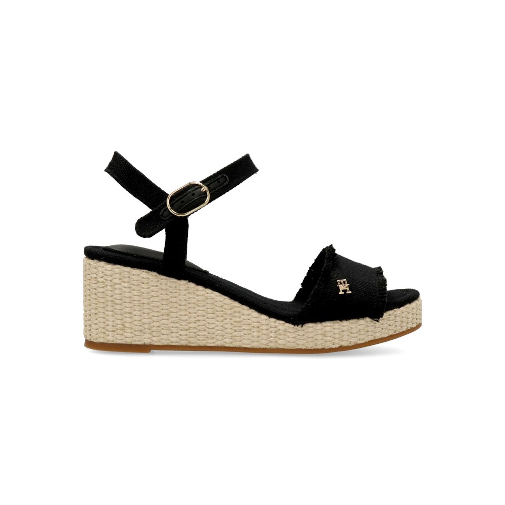 TOMMY HILFIGER Sandalia alpargata cuña rafia