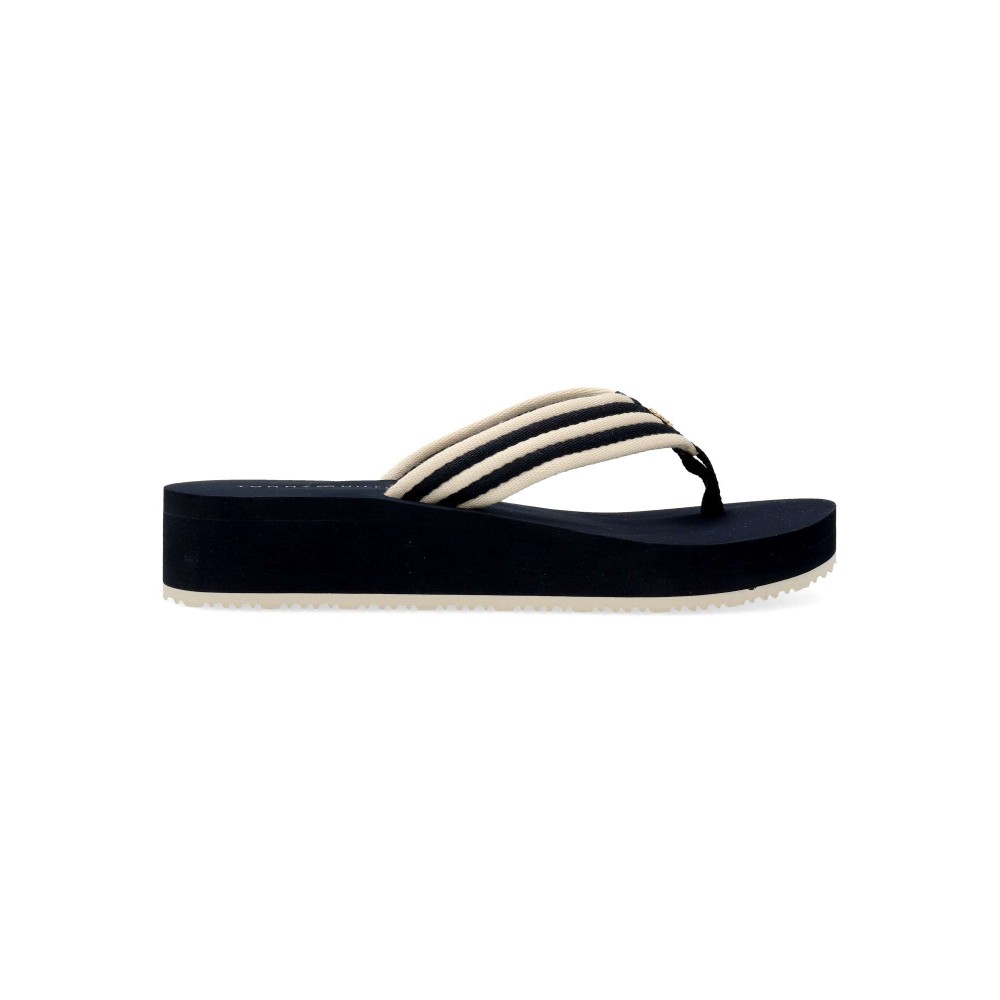 TOMMY HILFIGER Chancla cuña TH Stripe Summer Sandal