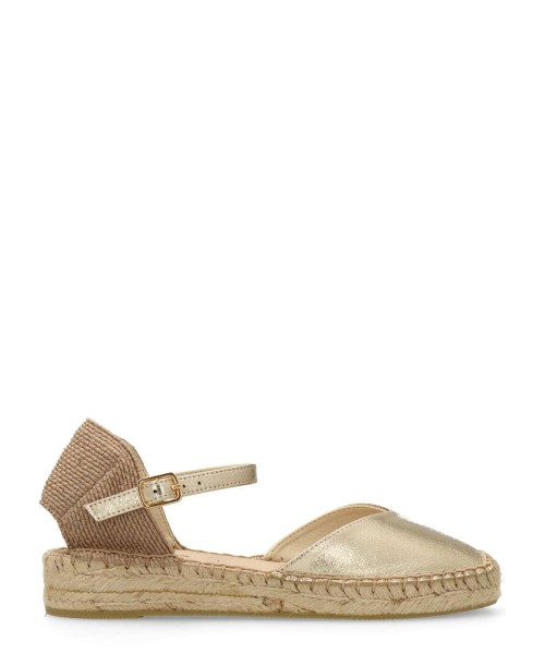 VANESSA Sandalia alpargata metalizada