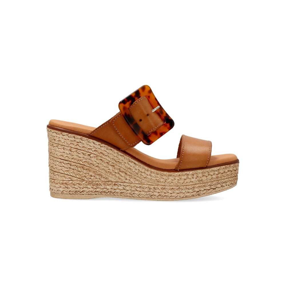 VANESSA Sandalia cuña efecto esparto mujer