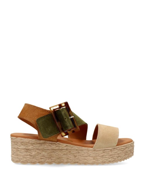 VANESSA Sandalia piel serraje confort hebilla