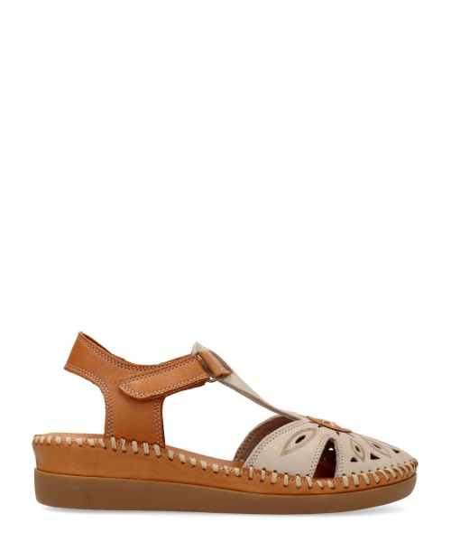 48+ HOURS Sandalia piel confort mujer