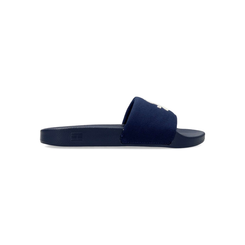 TOMMY HILFIGER Chancla lona bordada confort
