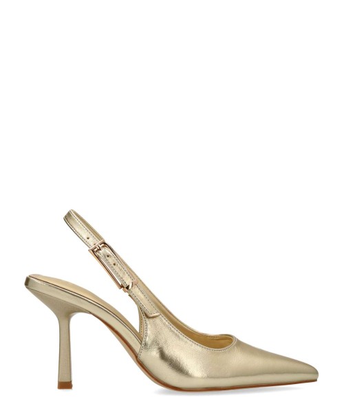 BUONAROTTI Zapato salón metalizado destalonado