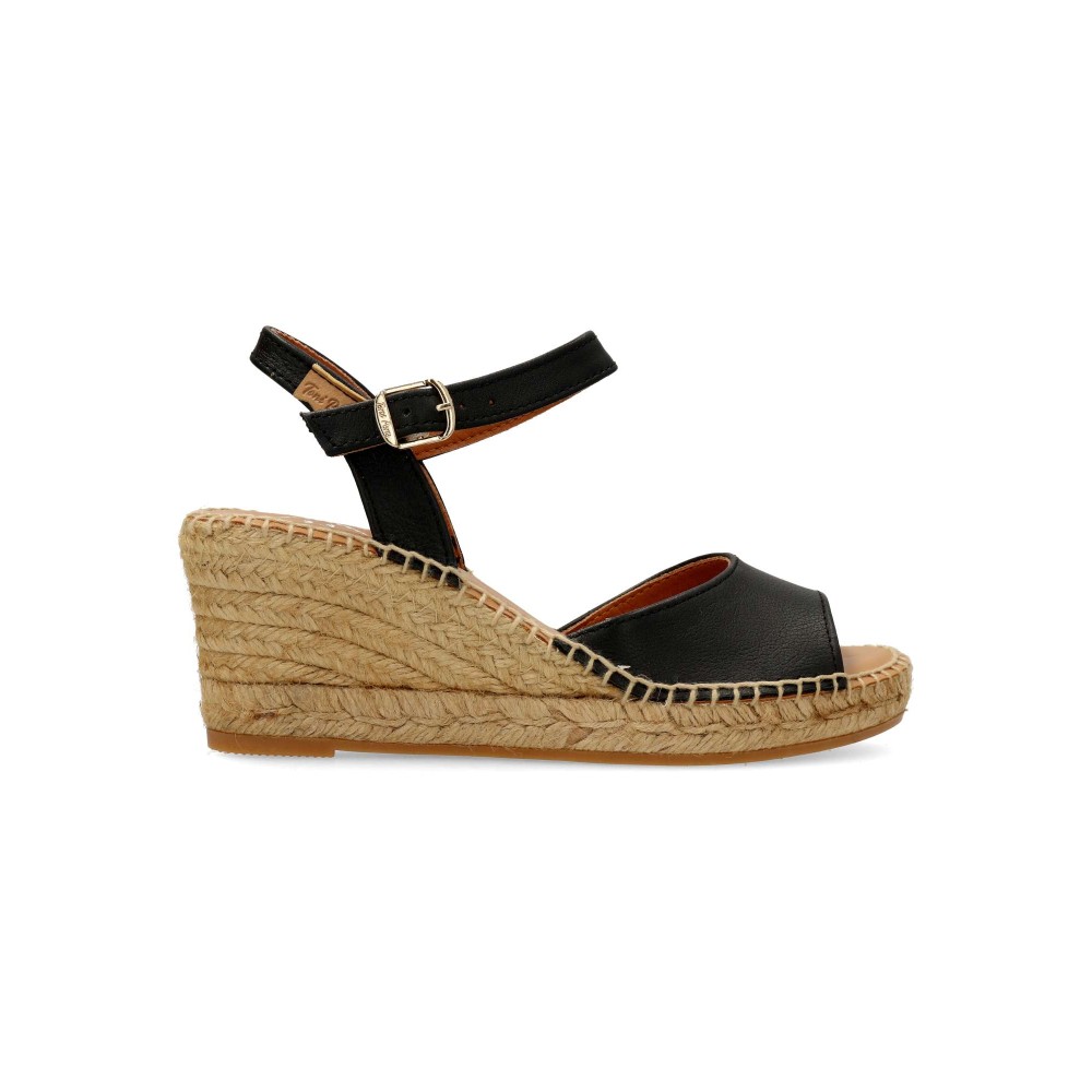TONI PONS Sandalia alpargata esparto piel confort