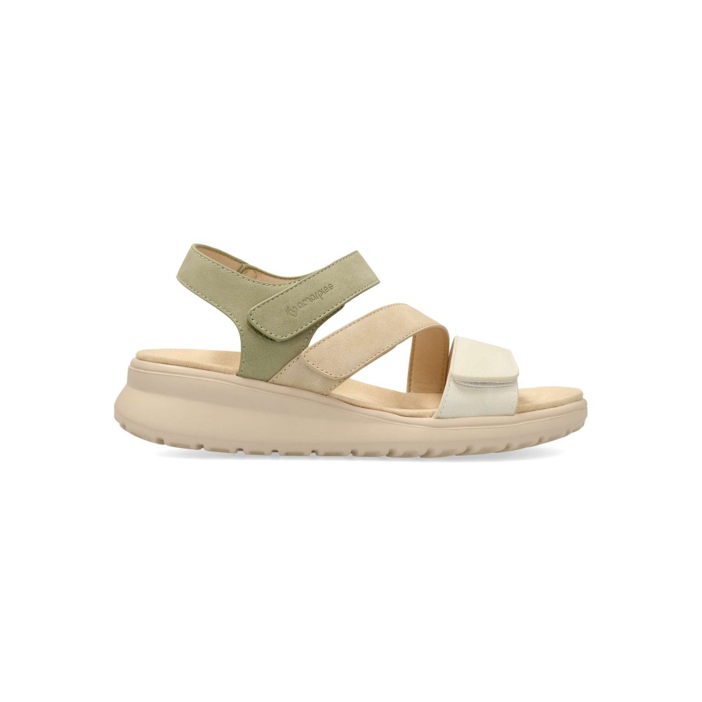 AMARPIES Sandalia confort tiras ajustables