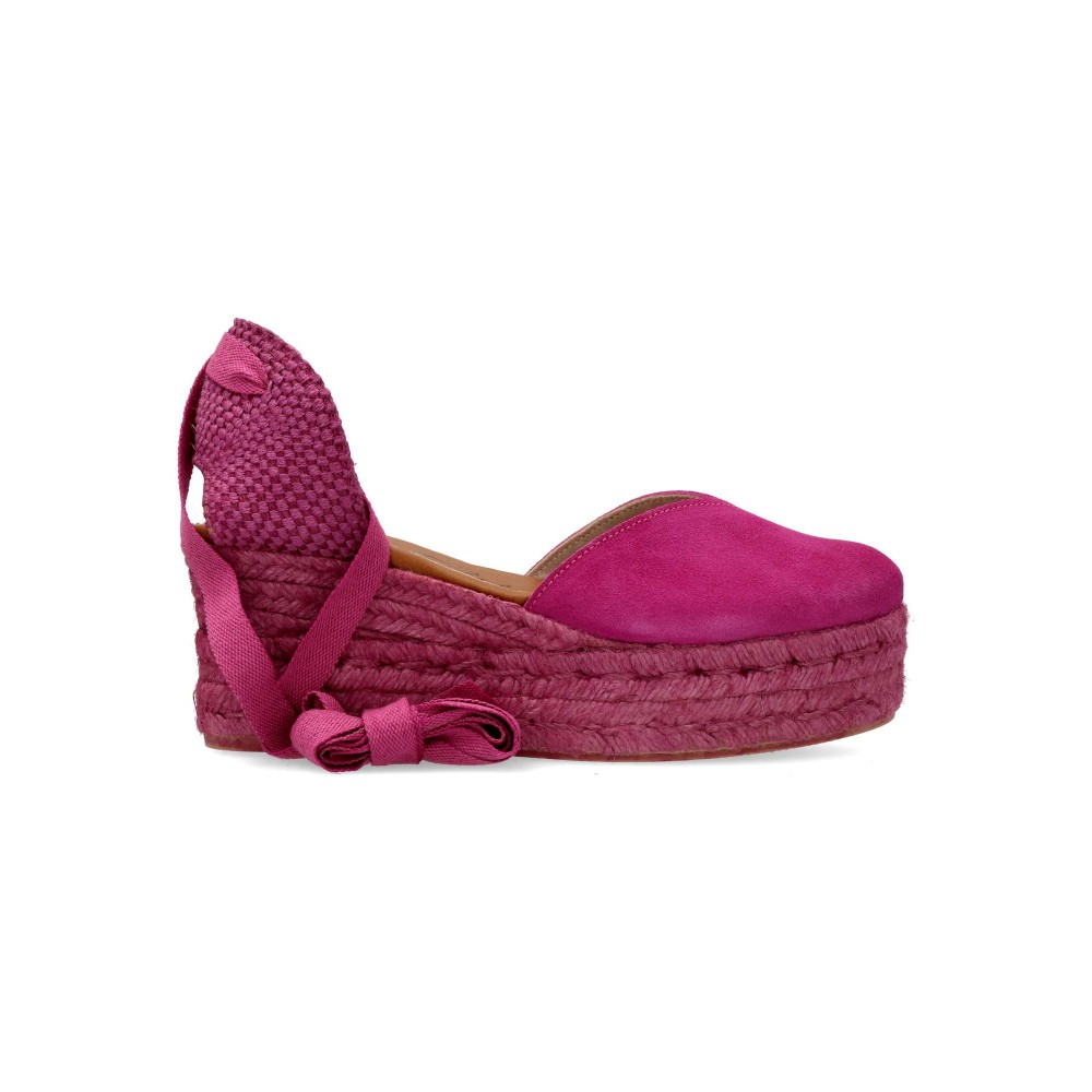 TORRES Alpargata valenciana cintas piel serraje