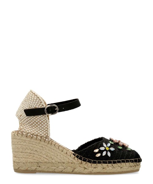 FABIOLAS Sandalia valenciana hebilla cuña mujer