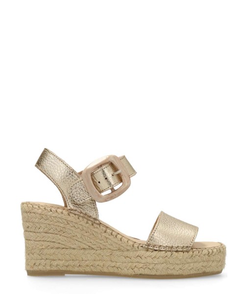 FABIOLAS Sandalia yute cuña piel confort mujer