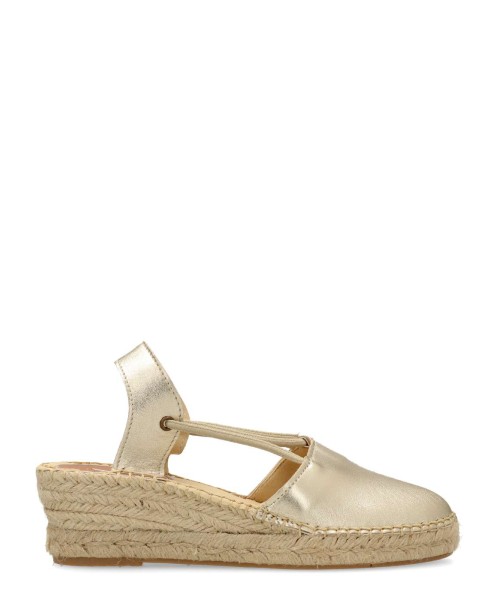 SALVI CONFORT Sandalia valenciana piel metalizada