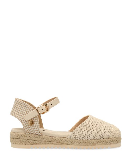 XTI Sandalia valenciana rafia niña