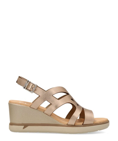 FLUCHOS Sandalia cuña piel confort Smash