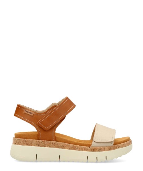 PIKOLINOS Sandalia piel ajustable tira adherente Palma