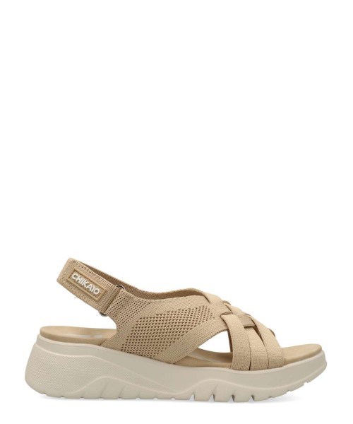 CHIKA10 Sandalia textil sport casual mujer