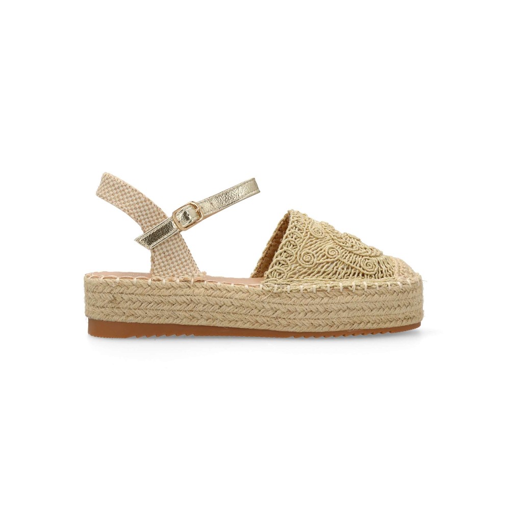 VVNN Sandalia valenciana yute plataforma