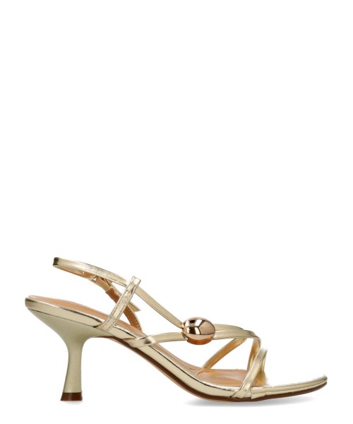 VANESSA Sandalia fiesta metalizada mujer