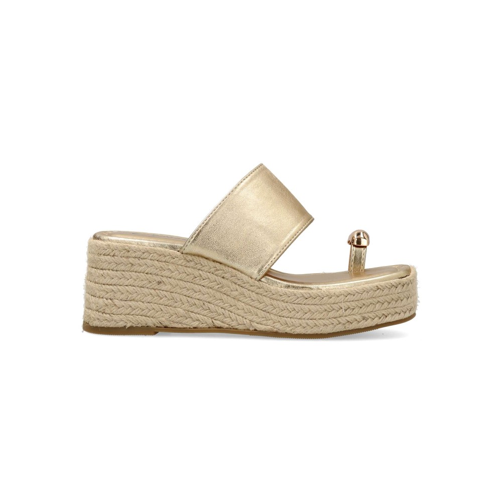 VANESSA Sandalia alpargata plataforma yute