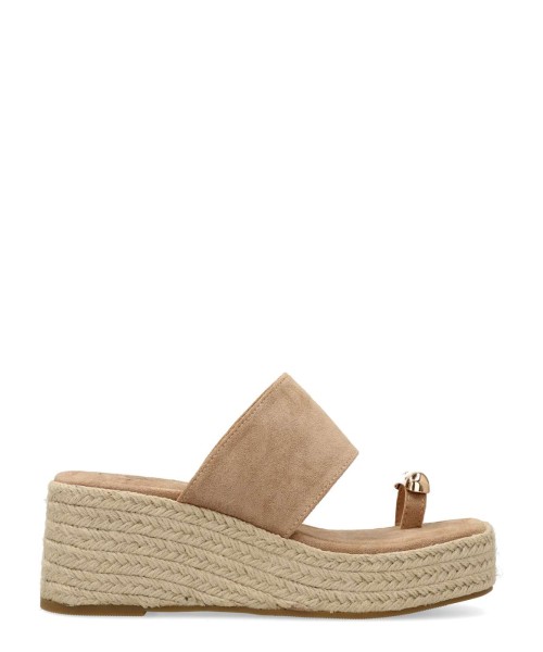 VANESSA Alpargata esparto adorno metalizado