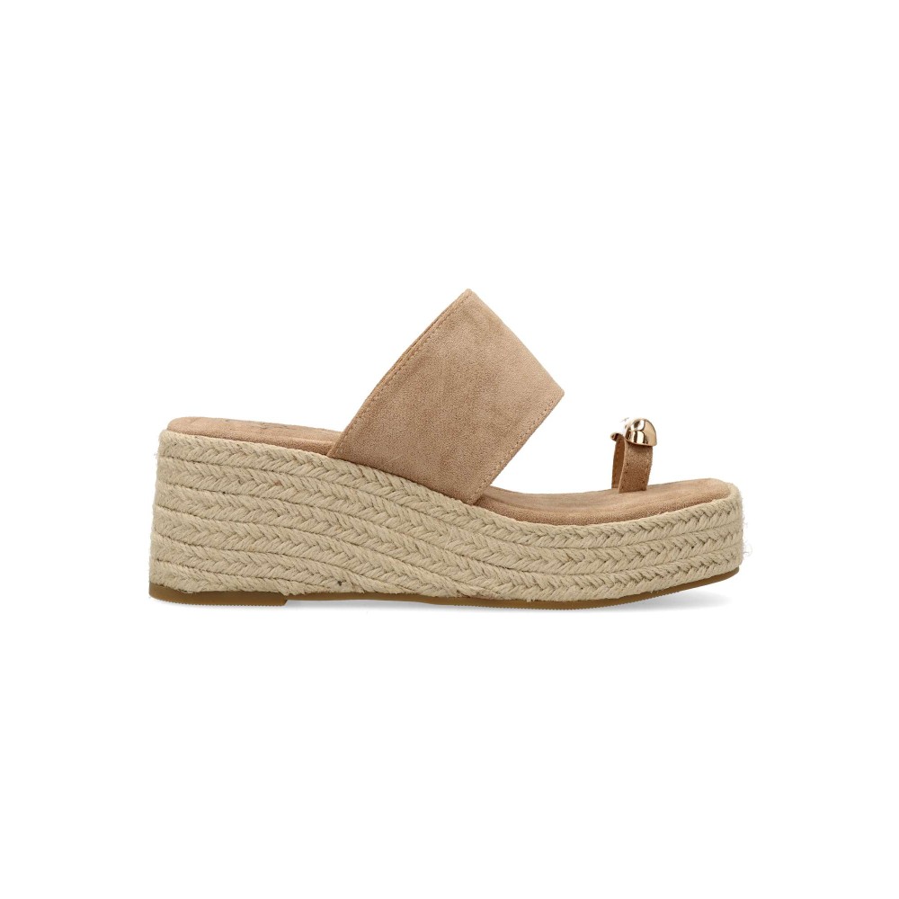 VANESSA Alpargata esparto adorno metalizado
